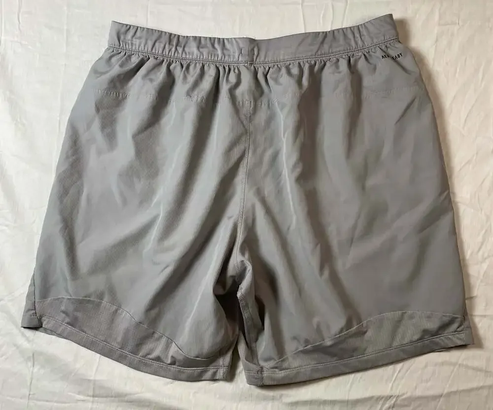 Adidas Men's AEROREADY Athletic Training Shorts - 8 inch inseam, Gray, Size 2XL